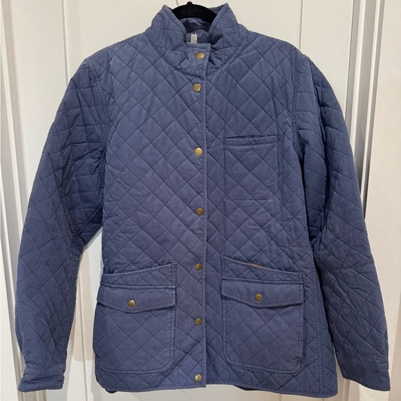 Duluth Blue Quilted Snap Button Jacket Women's L Insulated Stand Up Collar - Picture 5 of 11